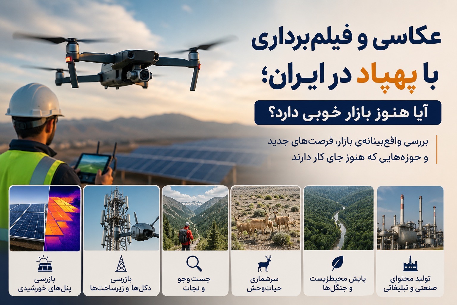 عکاسی و فیلمبرداری با پهپاد در ایران؛ آیا هنوز ارزش ورود و سرمایهگذاری دارد؟